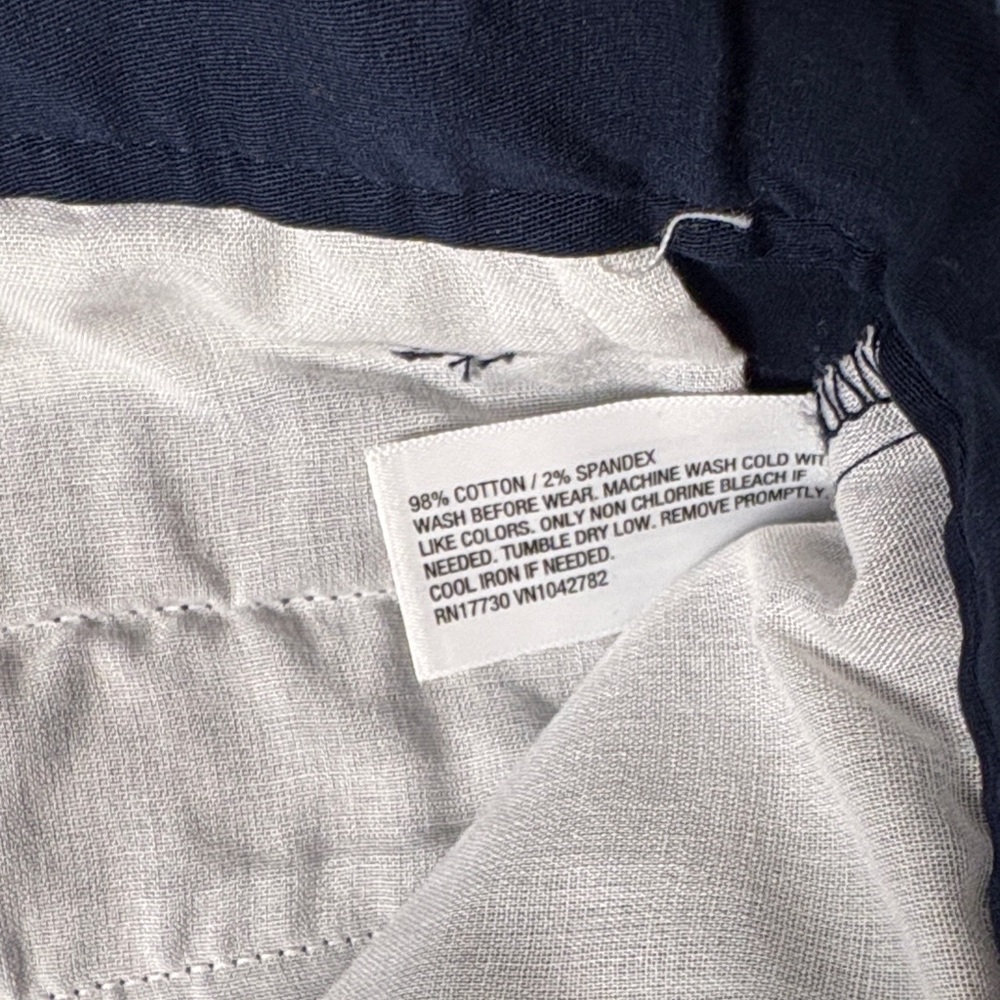 Cat & Jack Boys Navy Blue School Uniform‎ Chino Shorts Size 16 Adjustable Waist - Picture 4 of 9